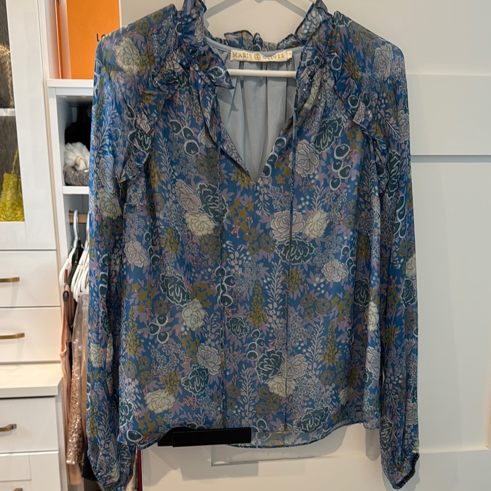 Marie Oliver Floral Blouse